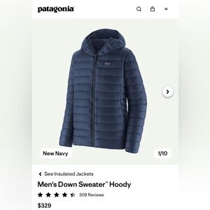 Men's Down Sweater™ Hoody
 - New Navy